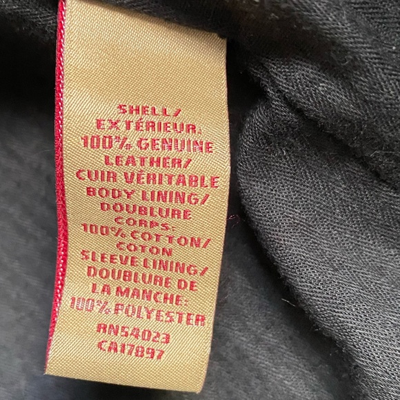 Banana Republic Heritage Mens Small Black  Distressed Leather Sport Coat Jacket - Picture 6 of 8